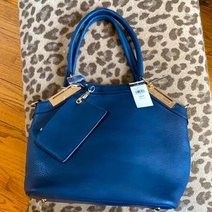 Black Rivet, New Tags, Navy Shoulder Bag